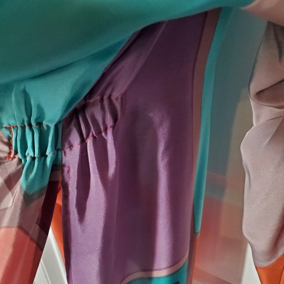 Mosswear Hand Painted 3-PC Silk Dress – Size M - Picture 6 of 12